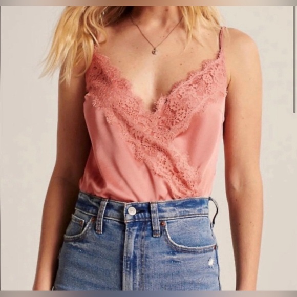 Abercrombie & Fitch Tops - Abercrombie & Fitch Satin Bodysuit NWOT